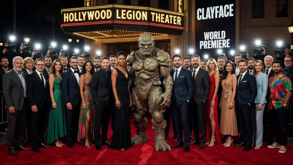 Elenco de Clayface se reúne em première badalada em Los Angeles